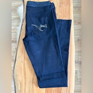 DESIGUAL Women's Slim Fit Denim Jeans Embroidered Detail